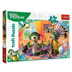 Puzzle Rodzina Treflików, Bawmy się razem! 24 elementy, Trefl