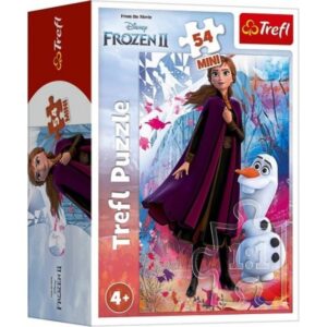 Puzzle Mini Frozen II Anna + Olaf 54 elementy, Trefl