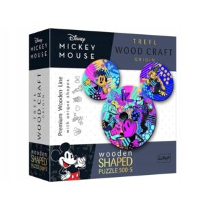 Puzzle drewniane Kultowa Myszka Mickey 500+5 elementów, Trefl