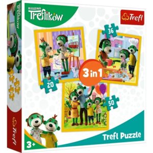 Puzzle 3w1 Razem jest wesoło 106 elementów, Trefl