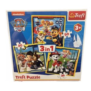 Puzzle Psi Patrol 3w1, 106 elementów, Trefl