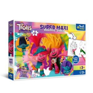 Puzzle Wesoły dzień Trolli 24 elementy, Trefl