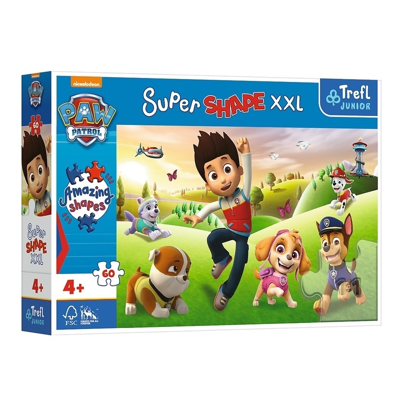 Puzzle Psi Patrol Uśmiechnięte pieski,  60 elementów , Trefl
