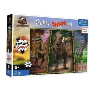 Puzzle Kolorowe dinozaury, 104 elementy , Trefl