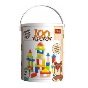 Klocki drewniane 100 elementów, Trefl