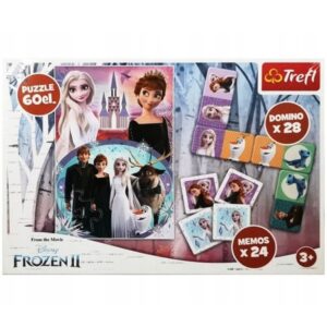 Puzzle Domino Memos Disney Frozen 112 elementów , Trefl