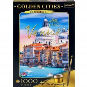 Puzzle Golden Cities Wenecja + farba 1000 elementów, Trefl