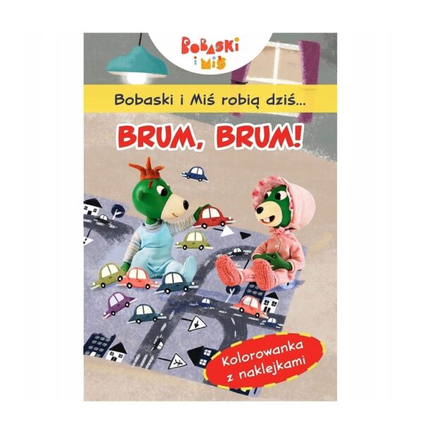 Książeczka Bobaski i Miś robią dziś? Brum, brum!, Trefl