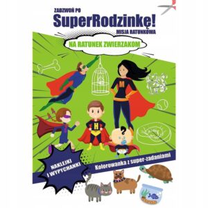 Książeczka Zadzwoń po SuperRodzinkę Na ratunek zwierzakom, Trefl