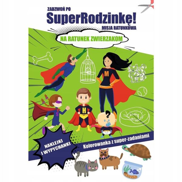 Książeczka Zadzwoń po SuperRodzinkę Na ratunek zwierzakom, Trefl
