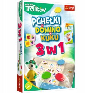 Gra 3w1 Domino Pchełki Kuku Rodzina Treflików, Trefl