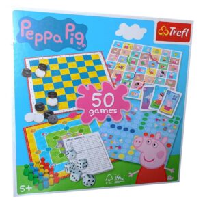 Gra Peppa Pig 50 Games, wersja miemiecka, Trefl