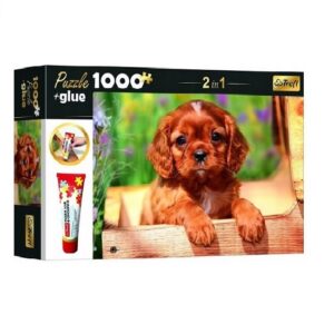 Puzzle Mały szczeniaczek + klej, Trefl