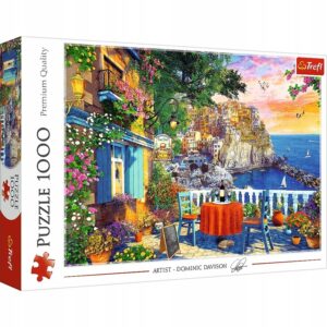 Puzzle Widok na Cinque Terre 1000 elementów, Trefl