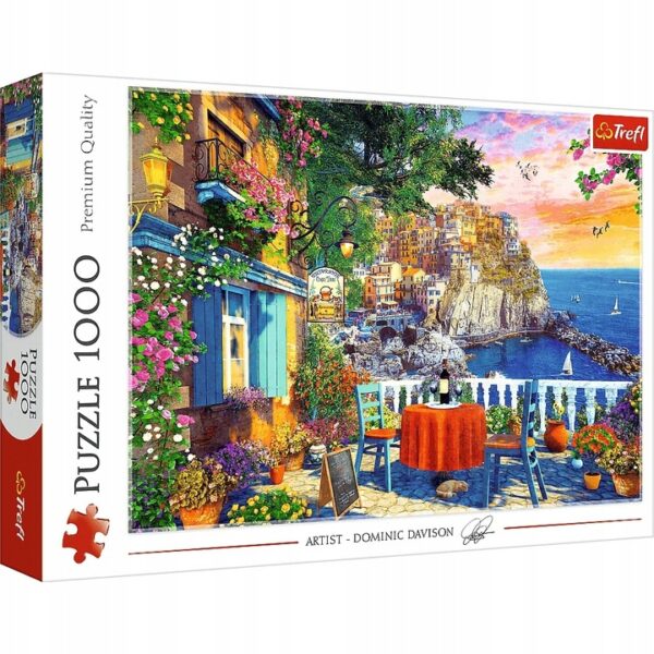 Puzzle Widok na Cinque Terre 1000 elementów, Trefl