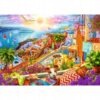 Puzzle Premium Tea Time: Z wizytą na Santorini, Trefl