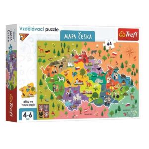 Puzzle edukacyjne Mapa Czech, Trefl