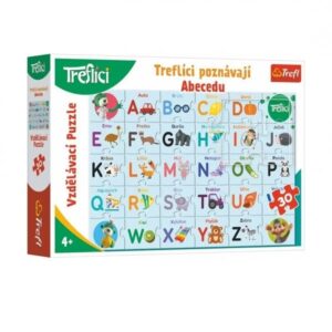 Puzzle Trefliki poznają alfabet 30 elementów, wersja czeska, Trefl