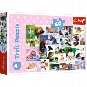 Puzzle  Koci świat 60 elementów, Trefl