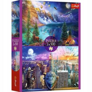 Puzzle Wycieczka po Ameryce 2x500 elementów, Trefl