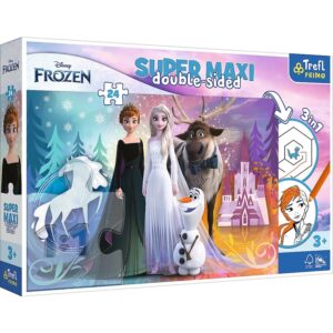 Puzzle  Wesoły świat Krainy Lodu 24 elementy Maxi, Trefl