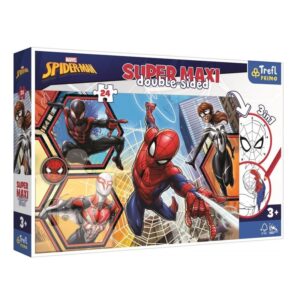 Puzzle Spiderman wyrusza do akcji 24 elementy Maxi, Trefl