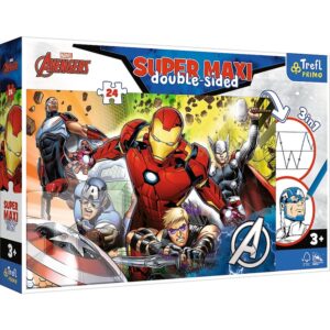 Puzzle Silni Avengers Marvel 24 elementy Super Maxi, Trefl