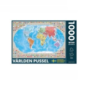 Puzzle Varlden Pussel Mapa Świata 1000 elementów, Trefl