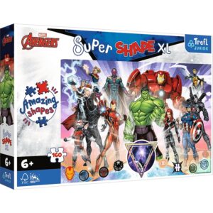 Puzzle Odwaga Avengersów 60 elementów XL Super Shape , Trefl