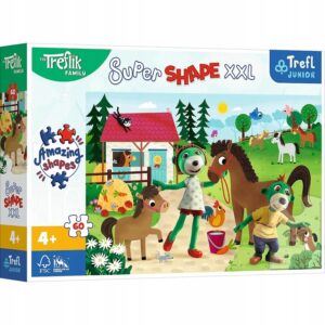 Puzzle Trefliki w stadninie koni 60 elementów Super Shape , Trefl