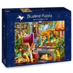 Puzzle Rodzina tygrysów Tigers Coming to Life 1000 elementów, Bluebird