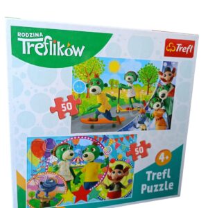Puzzle Rodzina Treflików 2 x 50 elementów, Trefl