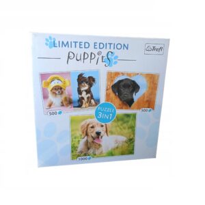 Puzzle 3w1 1000+500+500 Puppies Pieski, Trefl