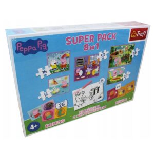 Puzzle Peppa Pig Super pack 8w1  , Trefl