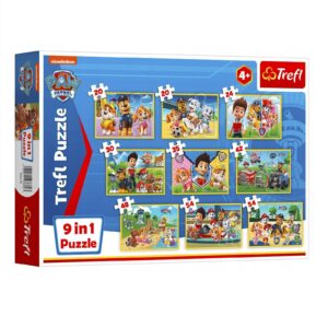 Puzzle 9w1 Psi Patrol 327 elementów, Trefl