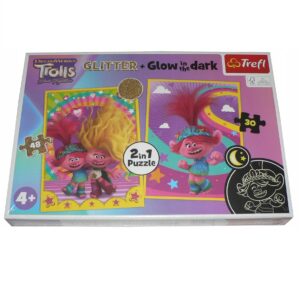 Puzzle 2w1 Trolls Glow in the dark, Trefl
