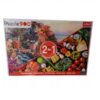 Puzzle 2w1 Manarola Włochy i włoskie przysmaki 900 elementów, Trefl