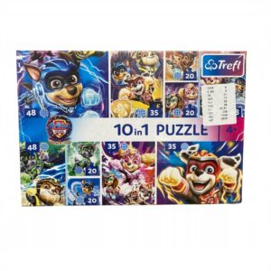 Puzzle 10w1 Psi Patrol Wielki Film 329 elementów, Trefl