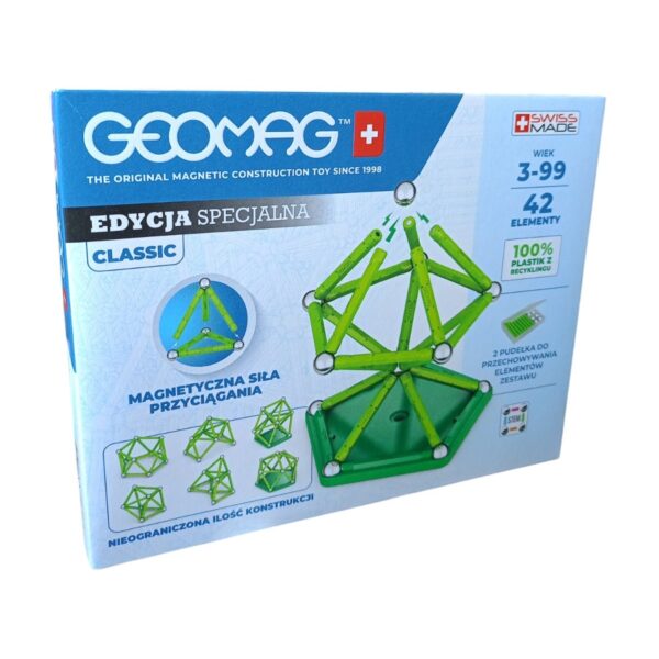 Klocki magnetyczne Geomag Classic 42 elementy, Geomag